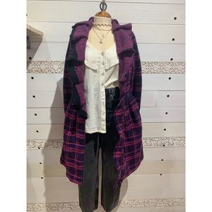 Betsy Johnson Plaid Ruffle Jacket